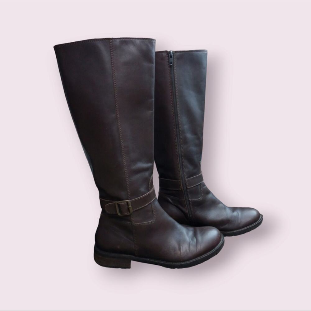 J. Crew Jackson Brown Leather High Boot Size 9